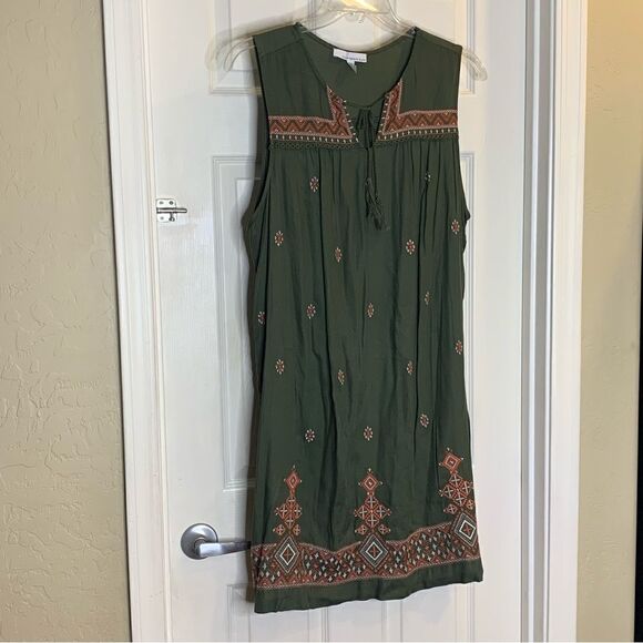 Fourteenth Place Sleeveless Tank Dress Olive Color Size XXXL - Picture 5 of 8